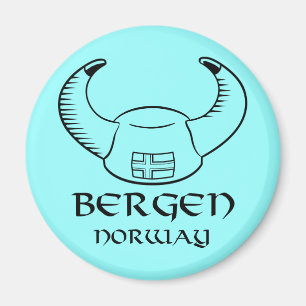 Bergen norgeViking hatt Magnet