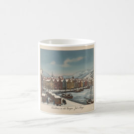 Bergen, Norway Christmas Coffee Mug Kaffemugg