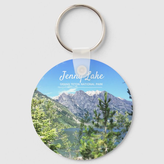 Bergen och Jenny Sjö | Grand Teton Park Nyckelring (Framsida)