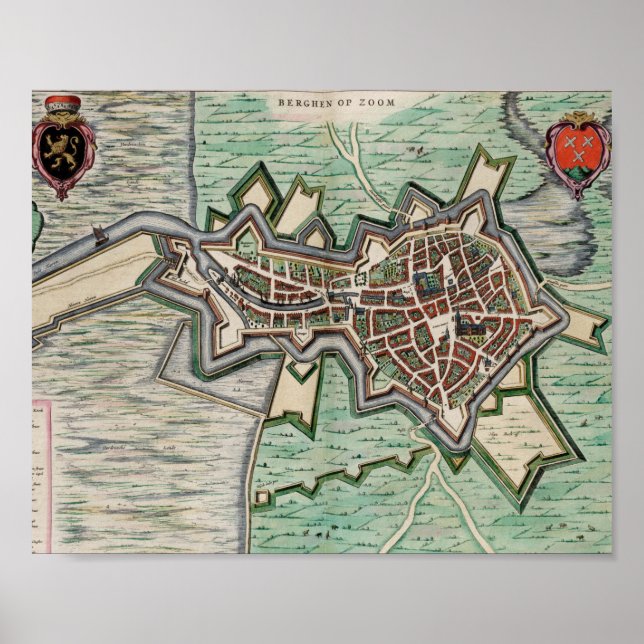Bergen op Zoom 1649 Affisch (Framsidan)