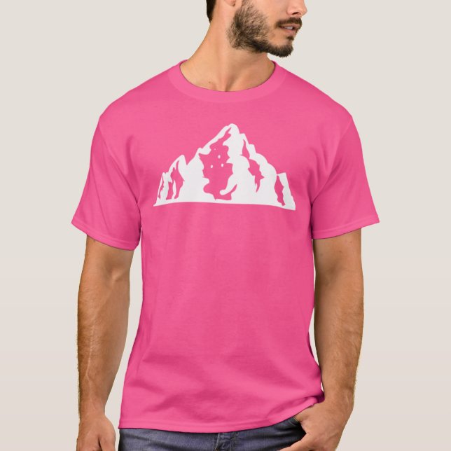 Bergen på det höga skeppsberget Shirt Mounta T Shirt (Framsida)