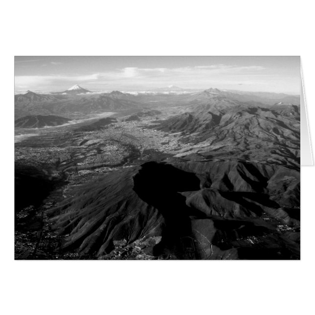 Bergen på Ecuador Hälsningskort (Framsidan Horizontal)