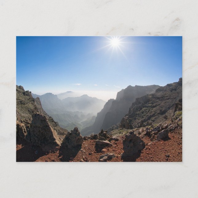 Bergen på La Palma Vykort (Framsida)