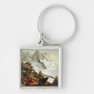 Bergen på Lauteraar, 1776 Fyrkantig Silverfärgad Nyckelring