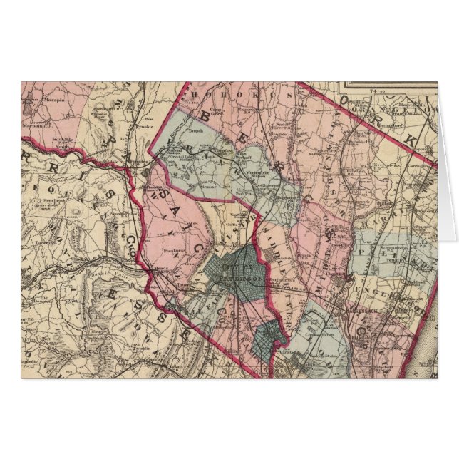 Bergen, Passaic Cos, NJ Hälsningskort (Framsidan Horizontal)