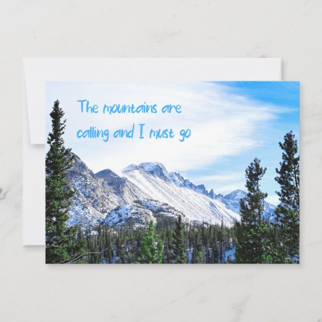 Bergen ringer och jag måste gå (Framsida)