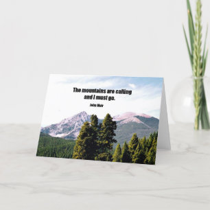 Bergen ringer och jag måste gå. kort