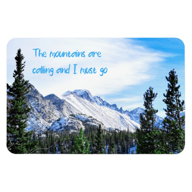 Bergen ringer och jag måste gå magnet (Horisontell)