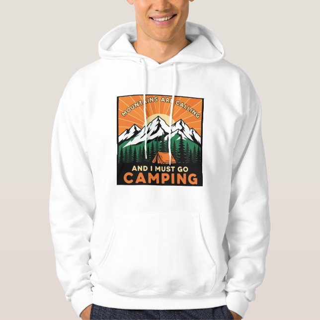 Bergen ringer och jag måste gå och kämpa för ökand hoodie (Framsida)