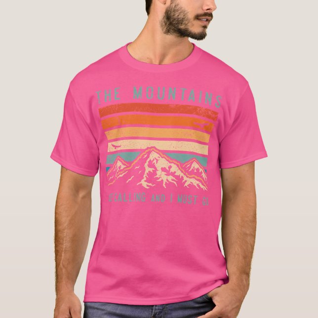 Bergen ringer och jag måste gå t shirt (Framsida)