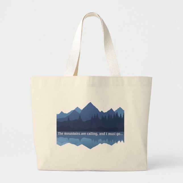 Bergen ringer... Shopping Tote Bag Jumbo Tygkasse (Framsidan)