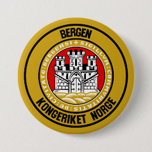 Bergen Round Emblem Knapp