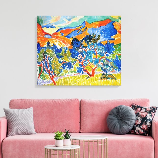 Bergen vid Collioure | Andre Derain | Canvastryck (Insitu (Vardagsrum))