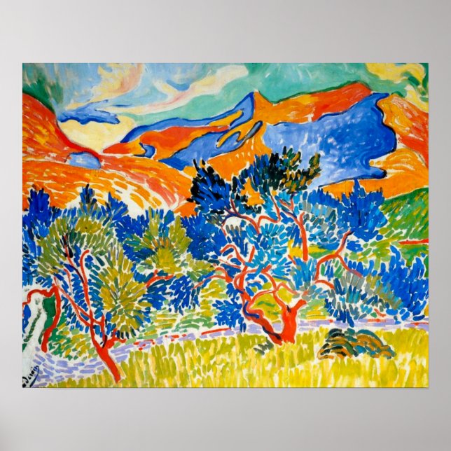 Bergen vid Collioure | Andre Derain | Poster (Framsidan)
