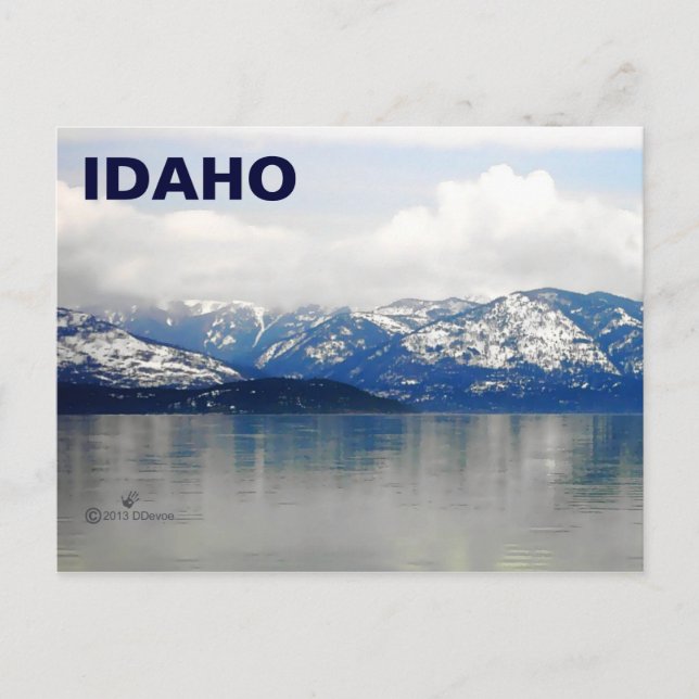 Bergen vid Sjö Vykort (Framsida)