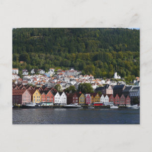 Bergen Waterfront, Norge Vykort