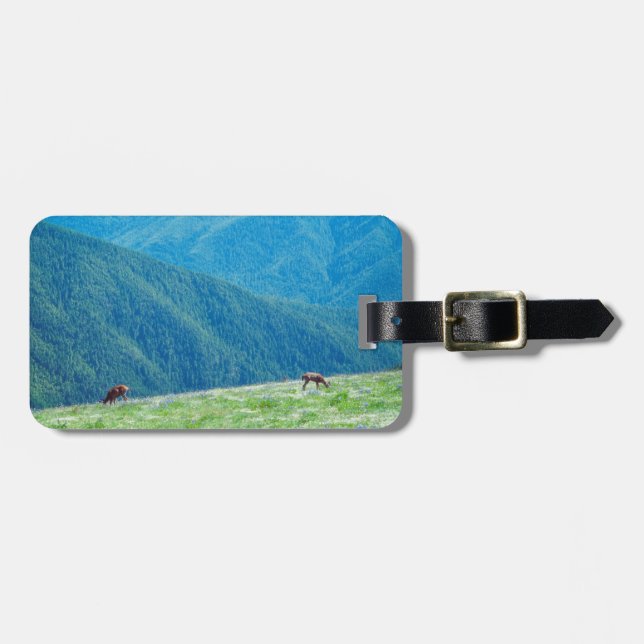 Bergens buckar bagagebricka (Horisontell Framsida)