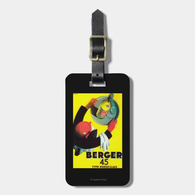 Berger 45 vintage PosterEurope Bagagebricka (Vertikal Framsida)