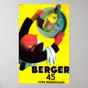 Berger 45 vintage PosterEurope Poster