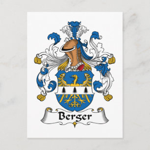 Berger Family Crest Vykort