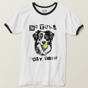 Berger Hund Med Tennisboll – Minimalistisk Hundkon T Shirt