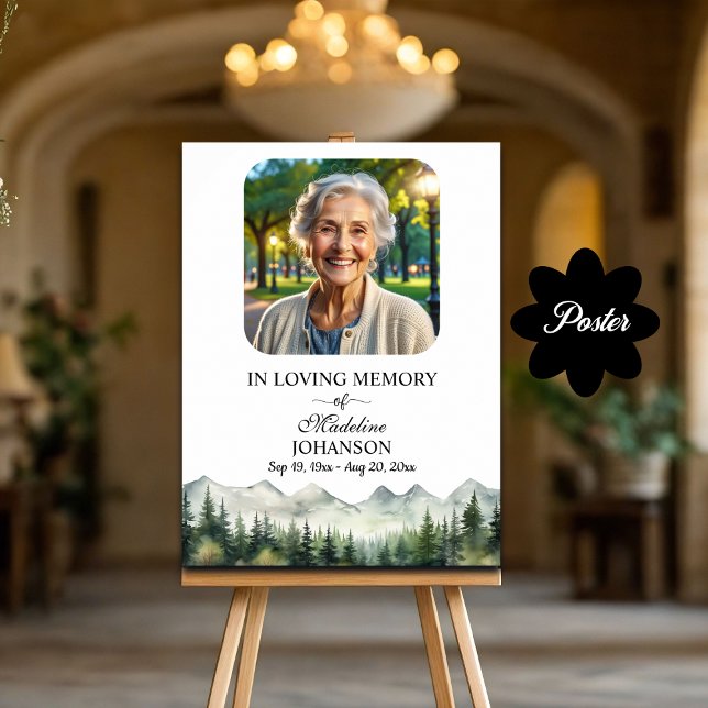 Berger och Träd Firande i livets begravning Poster (Skapare uppladdad)