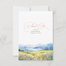 Berger och Wildblommor Tack