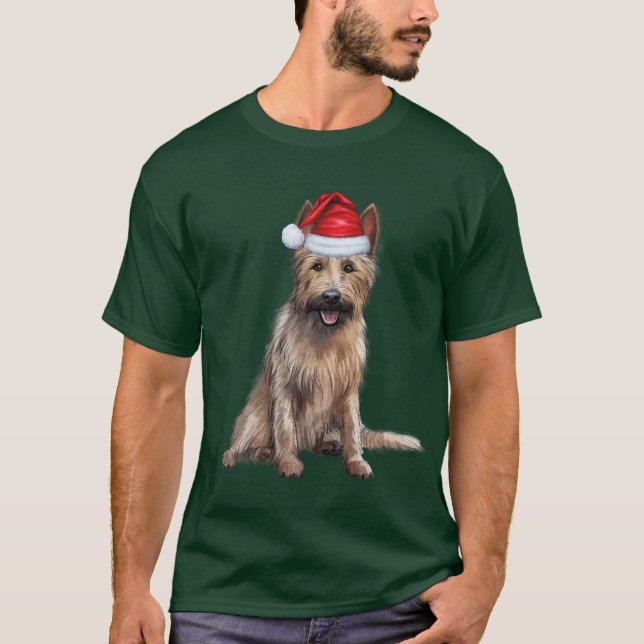 Berger Picard Hund älskare Funny jul T Shirt (Framsida)