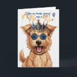 Berger Picard Hund för Day Funny Birthday Kort<br><div class="desc">Underbara humor och hundar går samman som choklad och jordnötssmör,  och detta berömvärda Berger Picard-hund är redot att skicka önskemål på ett skickligt sätt för deras Picardy-pappa födelsedag.</div>