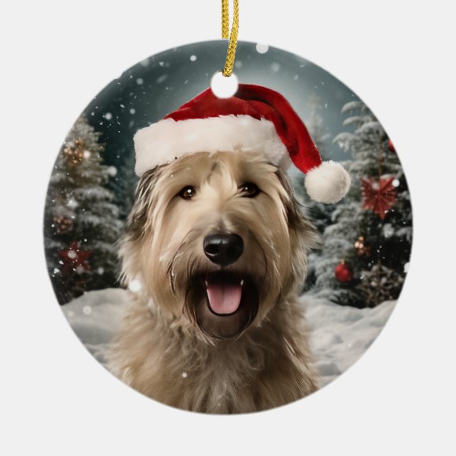Berger Picard Hund jul Keepsaké Julgransprydnad Keramik (Framsidan)