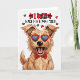 Berger Picard Hund Made for Loving You Valentine Helgkort