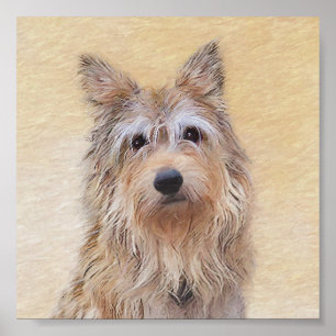 Berger Picard-målning - Cute Original Hund Art Poster