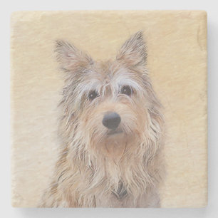 Berger Picard-målning - Cute Original Hund Art Stenunderlägg