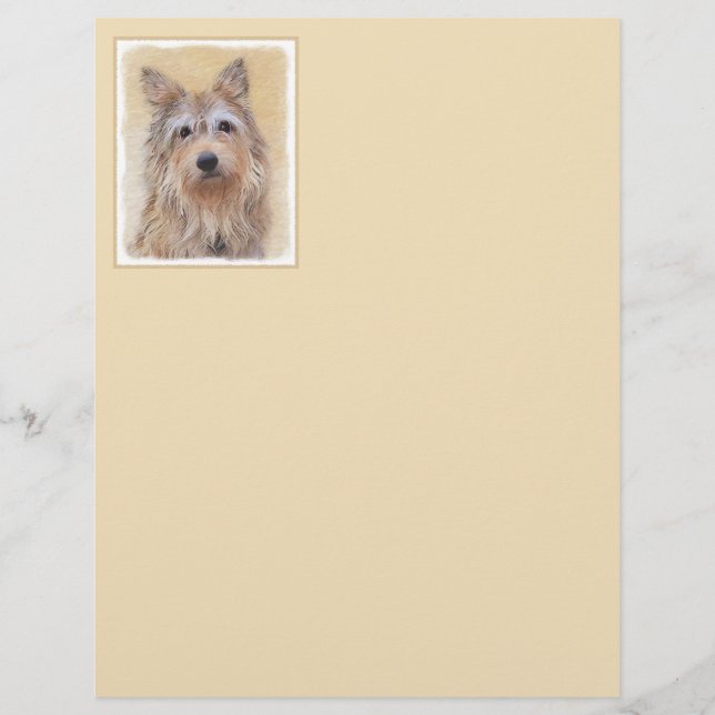 Berger Picard Painting - Cute Original Hund Art (Framsida)