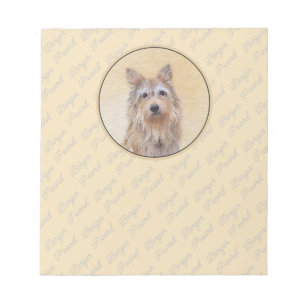 Berger Picard Painting - Cute Original Hund Art Anteckningsblock