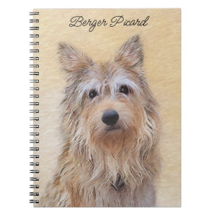 Berger Picard Painting - Cute Original Hund Art Anteckningsbok