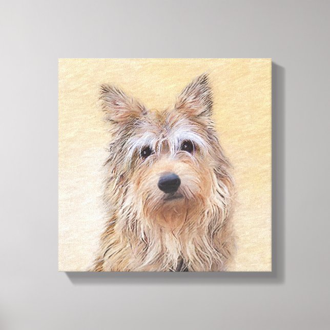 Berger Picard Painting - Cute Original Hund Art Canvastryck (Framsida)