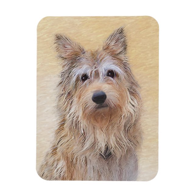 Berger Picard Painting - Cute Original Hund Art Magnet (Vertikal)