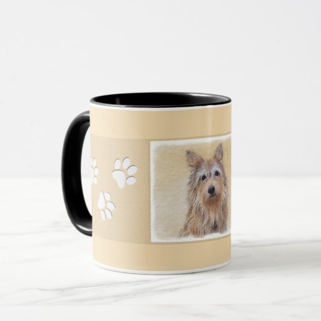 Berger Picard Painting - Cute Original Hund Art Mugg (Framsida vänster)