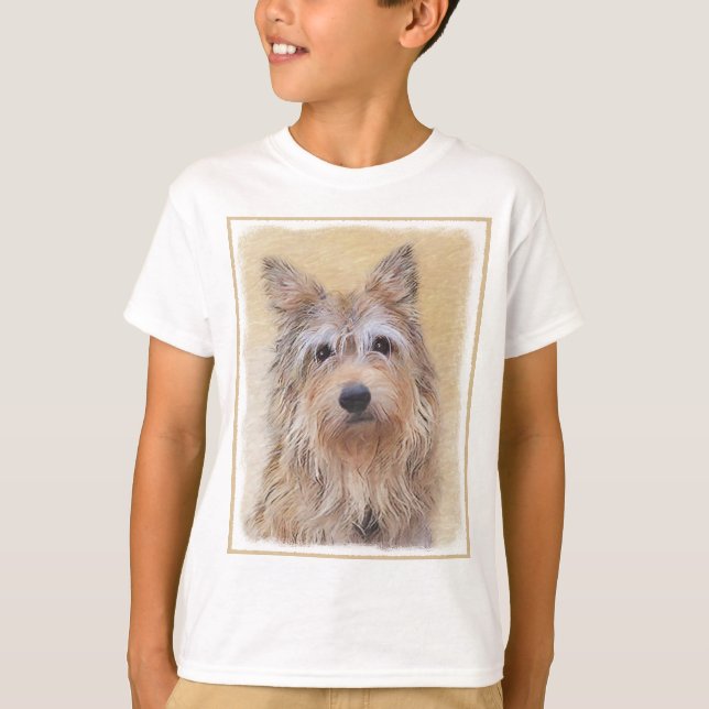 Berger Picard Painting - Cute Original Hund Art T Shirt (Framsida)
