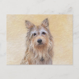 Berger Picard Painting - Cute Original Hund Art Vykort