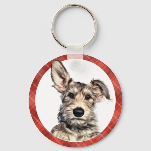 Berger Picard puppy keychain Nyckelring (Framsida)