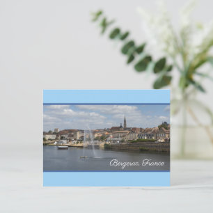 Bergerac Panoramic Cityscape Frankrike Helg Vykort