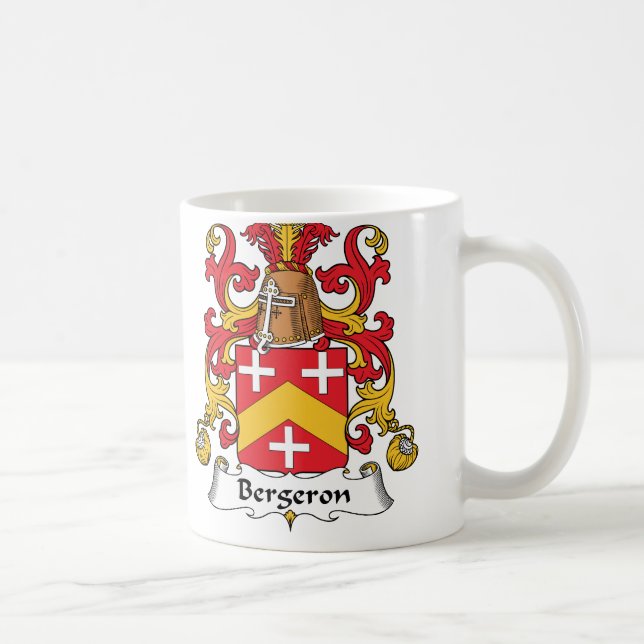 Bergeron familjvapensköld kaffemugg (Höger)