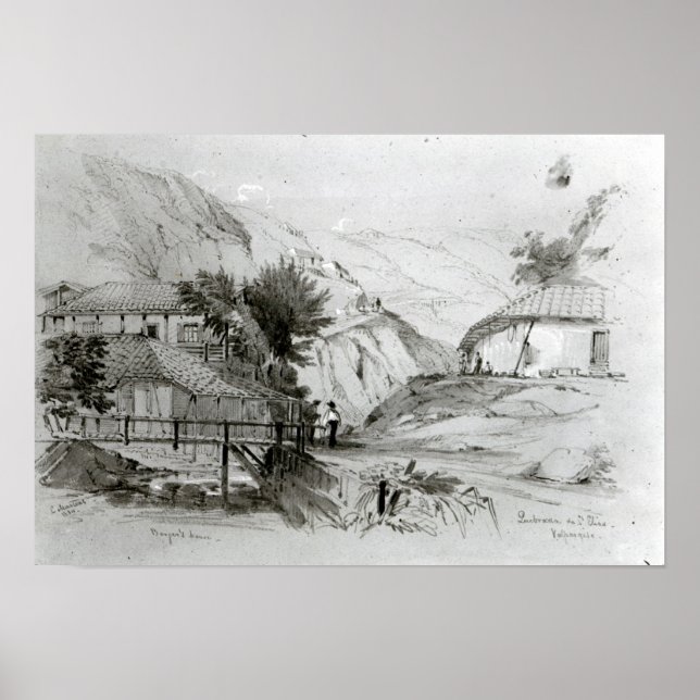 Berger's House, Valparaiso, 1834 Poster (Framsidan)