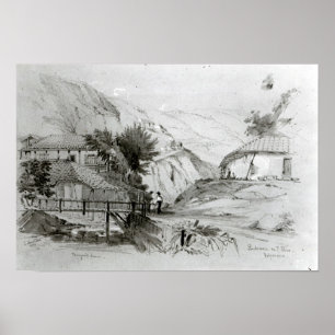 Bergers hus, Valparaiso, 1834 Poster