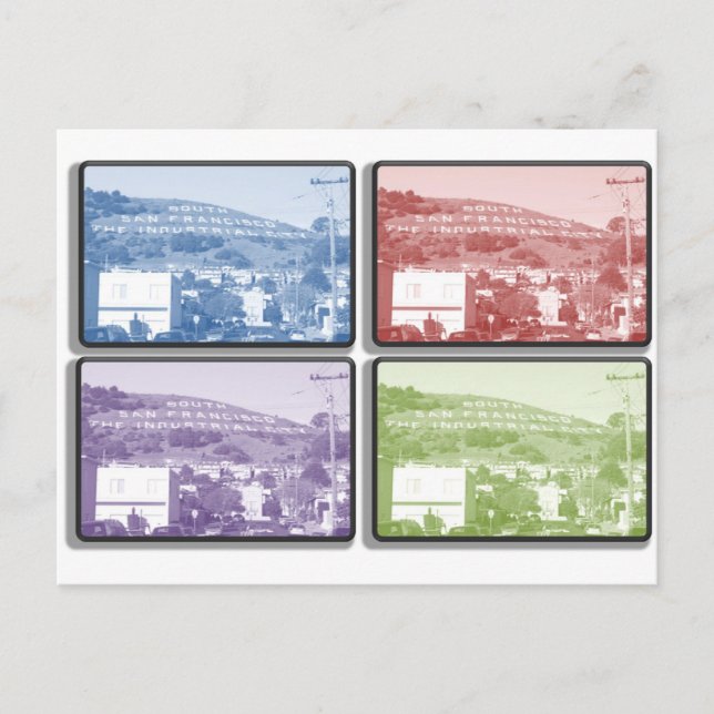 Berget - 4 Ram Vykort (Framsida)