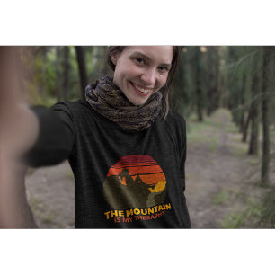 Berget är min terapi utanför Äventyr T Shirt