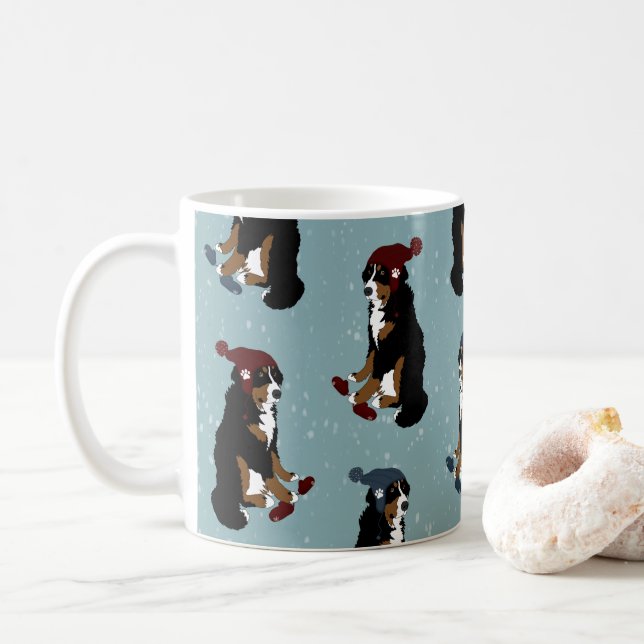 Berget Bernese Hund Mugg (Med munk)