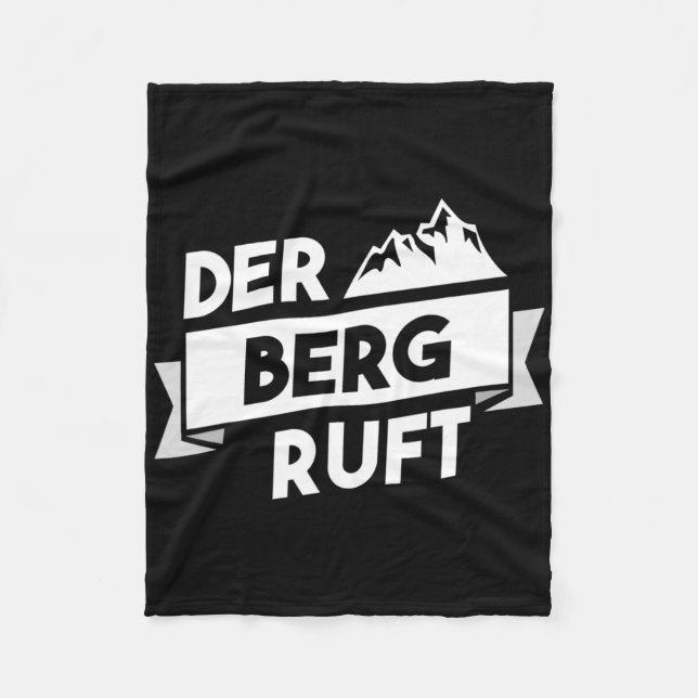 Berget kallar - Vandring Klättring Bergsklättring  Fleecefilt (Framsidan)